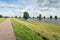 Bike path along a Dutch river