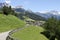 Bike path in the mountains