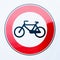 Bike prohibition sign