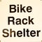 Bike rack shelter sign