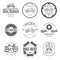 Bike rent. Set of vintage, modern and retro logo, badges and labels. Vector