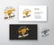 Bike Repair Abstract Modern Vector Logo and Business Card Template. Fist Holding Wrench with Retro Typography and Shabby