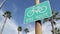 Bike Route green road sign in California, USA. Bicycle lane singpost. Bikeway in Oceanside pacific tourist resort. Cycleway