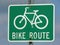 Bike Route Sign