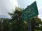 Bike Route Sign, Public Park, NJ, USA