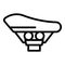 Bike seat icon outline vector. Rent parking