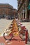 Bike sharing station at The Duomo Piazza in Milan