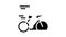 Bike Transport And Accessories glyph icon animation