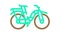 bike transport color icon animation