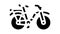 bike transport glyph icon animation