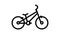 bike transport line icon animation