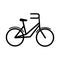 Bike transport recreational sport in silhouette style isolated icon