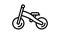 bike wooden line icon animation