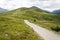 Bikepark Mottolino with mountain Monte della Neve background, Livigno, Italy