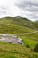 Bikepark Mottolino with mountain Monte della Neve background, Livigno, Italy