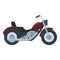 Biker chopper icon cartoon vector. Rider bike