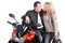 Biker couple