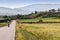 Biker in the Tuscan countryside