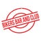 Bikers Bar And Club rubber stamp