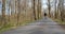 Bikers on a biking path in a park