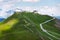 Bikers downhill X-line trail from Schattberg-Ost mountain, Saalbach-Hinterglemm