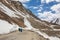 Bikers group at Khardung La pass world highest motorable road in Ladakh