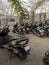 Bikers parked at NO PARKING area outside of Heritage mahakali cave gate andheri east mumbai