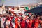 Bikers wearing Lebanon Flag in Lebanese civil Protests