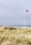 Bikes and mast on the beach