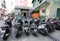 Bikes near Buddhist temple Macau historical center