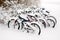 Bikes after the snowstorm.