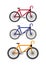 Bikes Vector Illustration in Flat Design