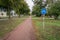 A biking lane in Holland