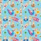 Bikini Girl Seamless Pattern_eps