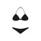 Bikini icon summer fashion isolated on white background