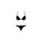 Bikini underwear or swimsuit vector icon illustration