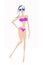 Bikini Woman Fashion Illustration