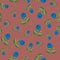 Bilberry seamless background pattern