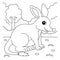 Bilby Animal Coloring Page for Kids