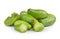 Bilimbi (Averhoa bilimbi Linn.) or cucumber fruit on white backg