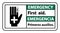 Bilingual Emergency First Aid Sign