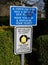 Bilingual parking signs Betws-y-coed North Wales March 2020