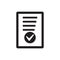 Bill approved  report ok verify icon vector illustration