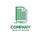 Bill, excel, file, invoice, statement Flat Business Logo templat