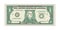 Bill One Dollar Banknot American Paper Money. Vector