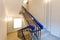Billboard Mockup indoor of stairs is the part of interior of apartment after remodeling, renovation, extension, restoration