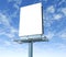 Billboard outdoor display with sky