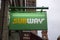 Billboard Subway Restaurant At Manchester England 2019