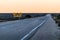 Billboard warning wild animals crossing the road, Australian highway at the Nullarbor desert, Head of Bight, South Australia.