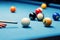 Billiard - aiming the cue ball